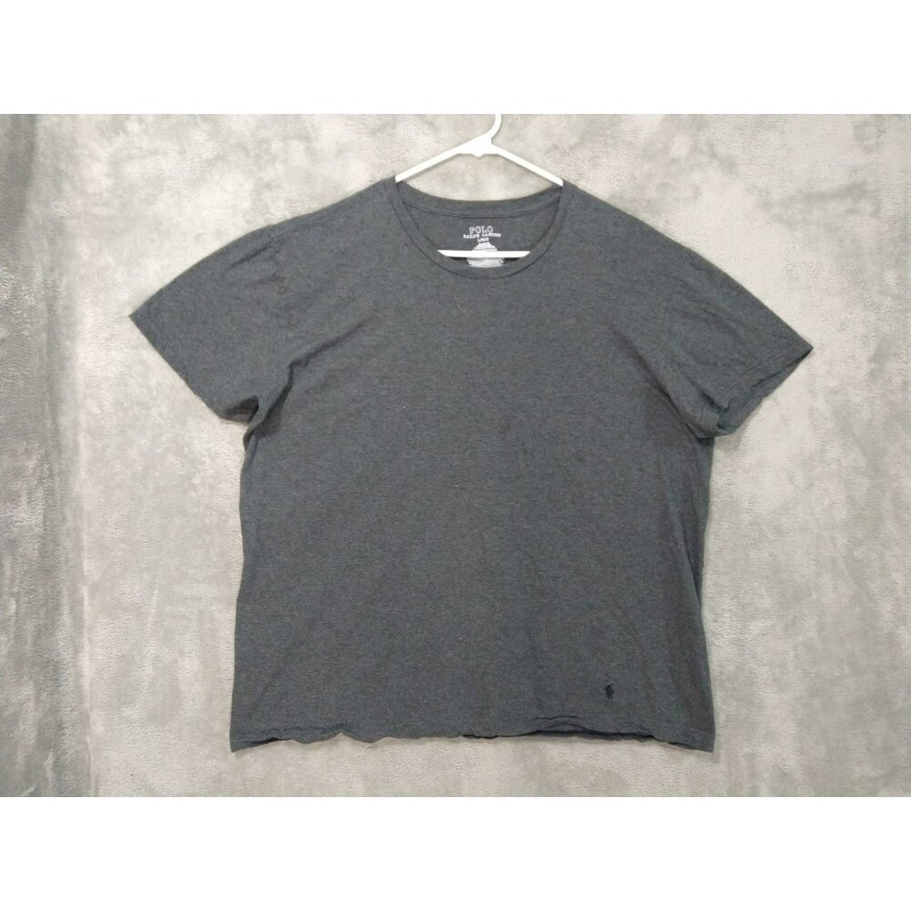 Polo Ralph Lauren Shirt Mens Large Gray Classic Fit Short Sleeve Pocket Pony